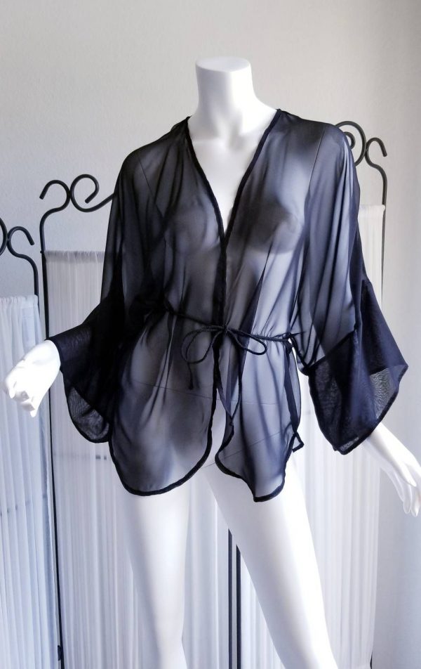 kimono black silk