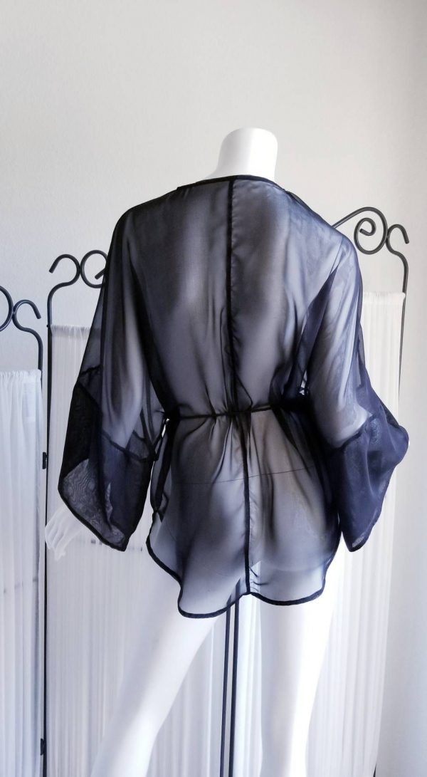 kimono black silk