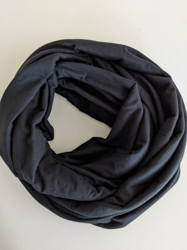 infinity scarf jersey knit organic cotton