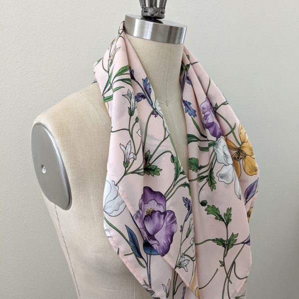 Floral Scarf Blush Print